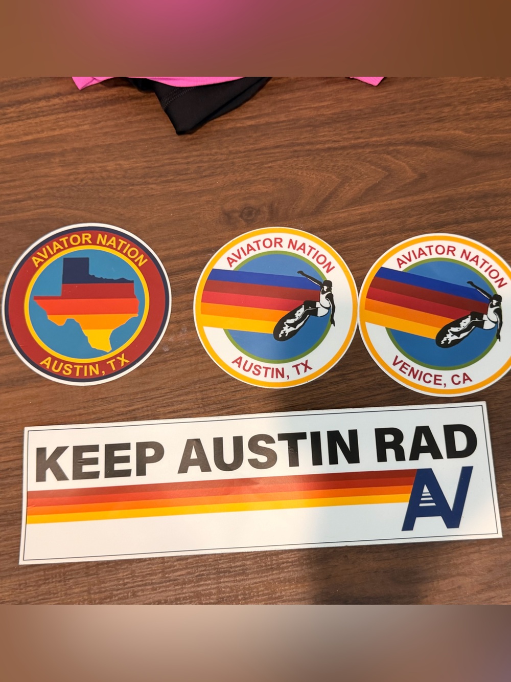 Aviator Nation Sticker Pack - Blue, Red, Yellow, Orange